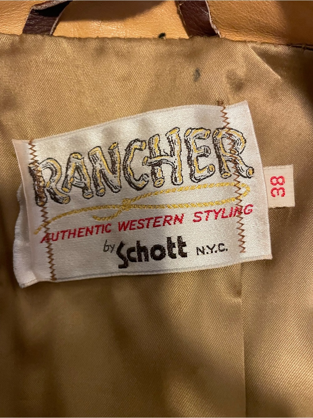 Vintage 1970's Rancher by Schott N.Y.C. Butter Soft Leatger Western Fringe Jacke